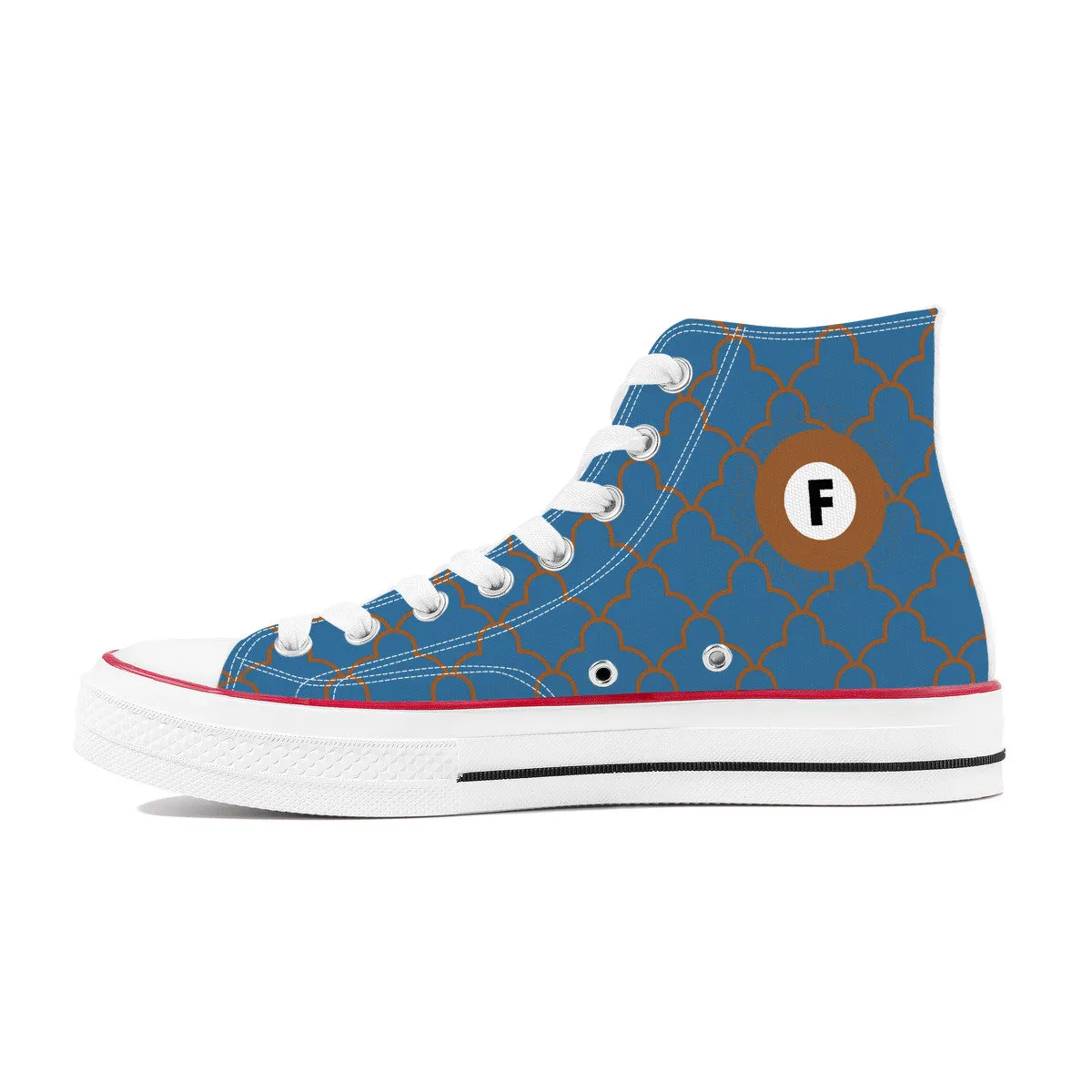 Fukutoshin Line High Top Canvas Shoes