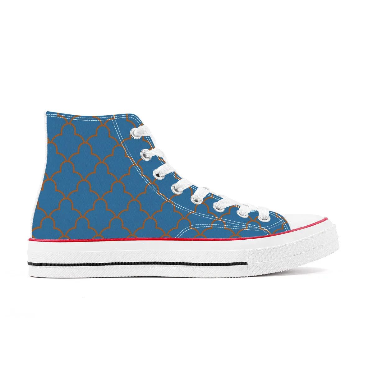 Fukutoshin Line High Top Canvas Shoes