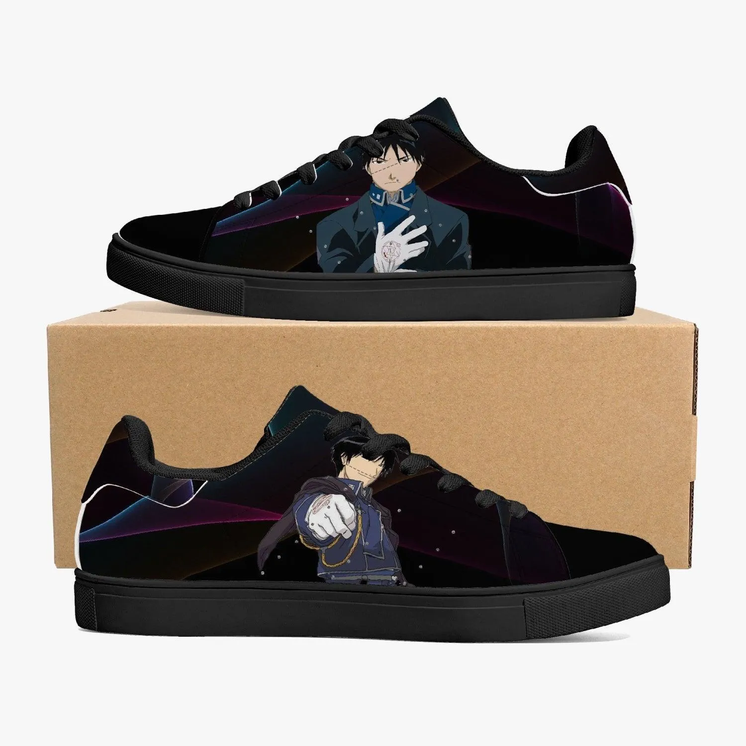 Fullmetal Alchemist Roy Mustang Skate Anime Shoes