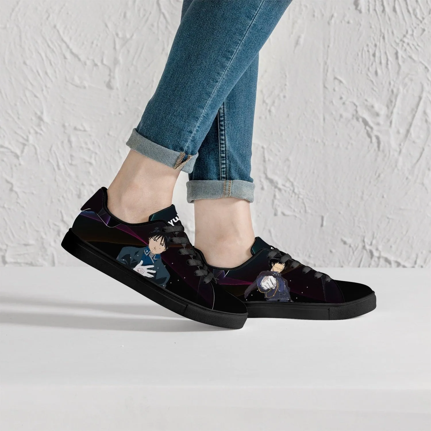 Fullmetal Alchemist Roy Mustang Skate Anime Shoes