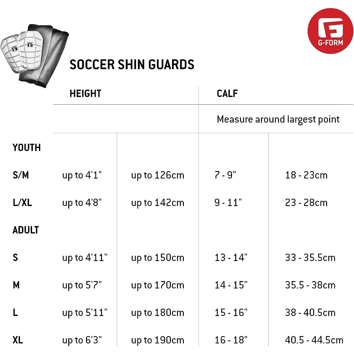 G-Form Pro S Vento Shin Guards (White)
