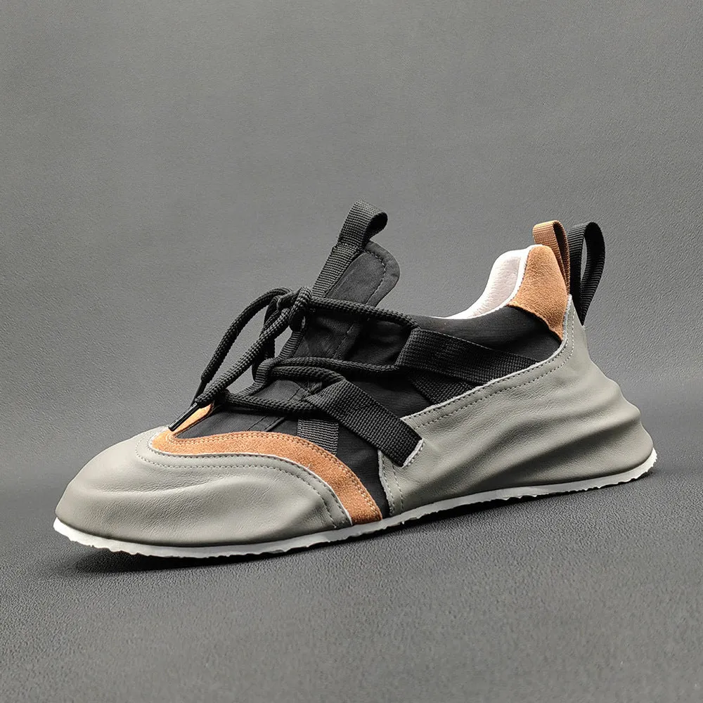 Genuine Leather Bag Men's Thick Bottom Shoes
