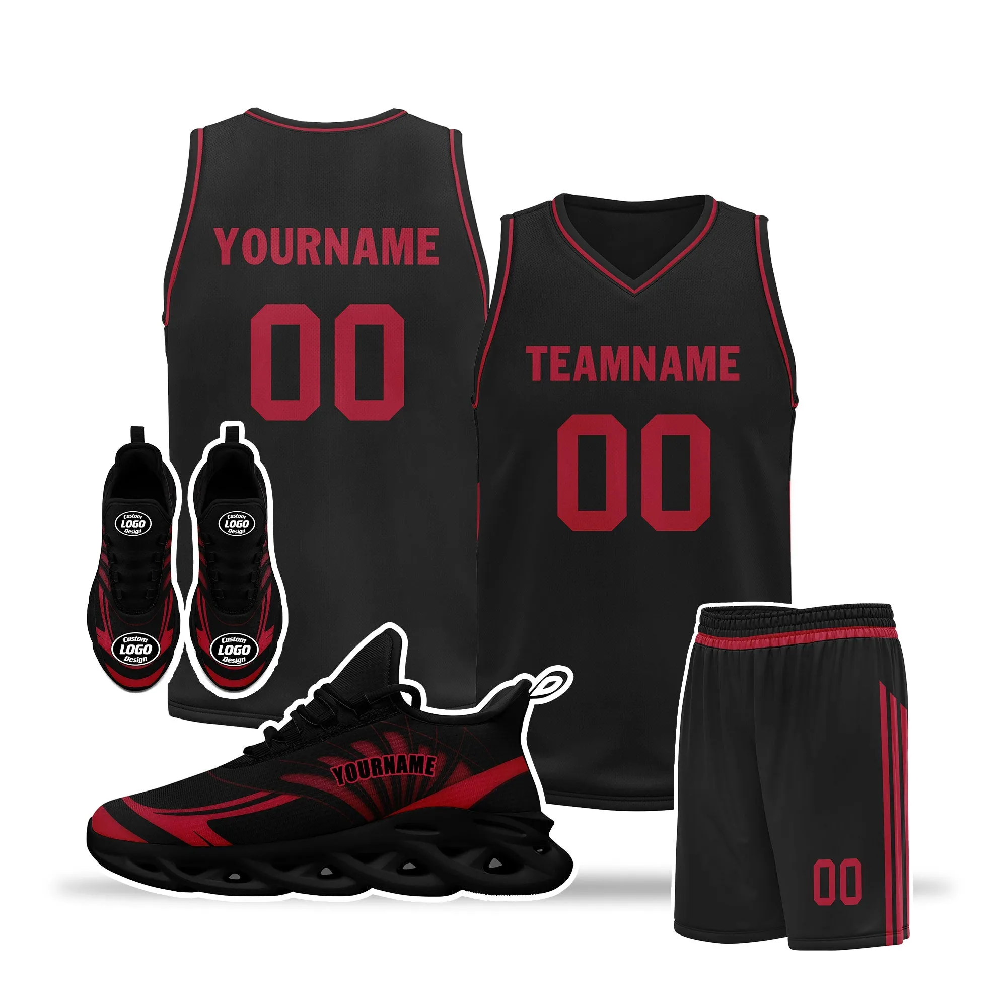Gift Ideas,Custom Basketball Jersey and MaxSoul Shoes Combo Offer Personalized ZH-D0200105-4