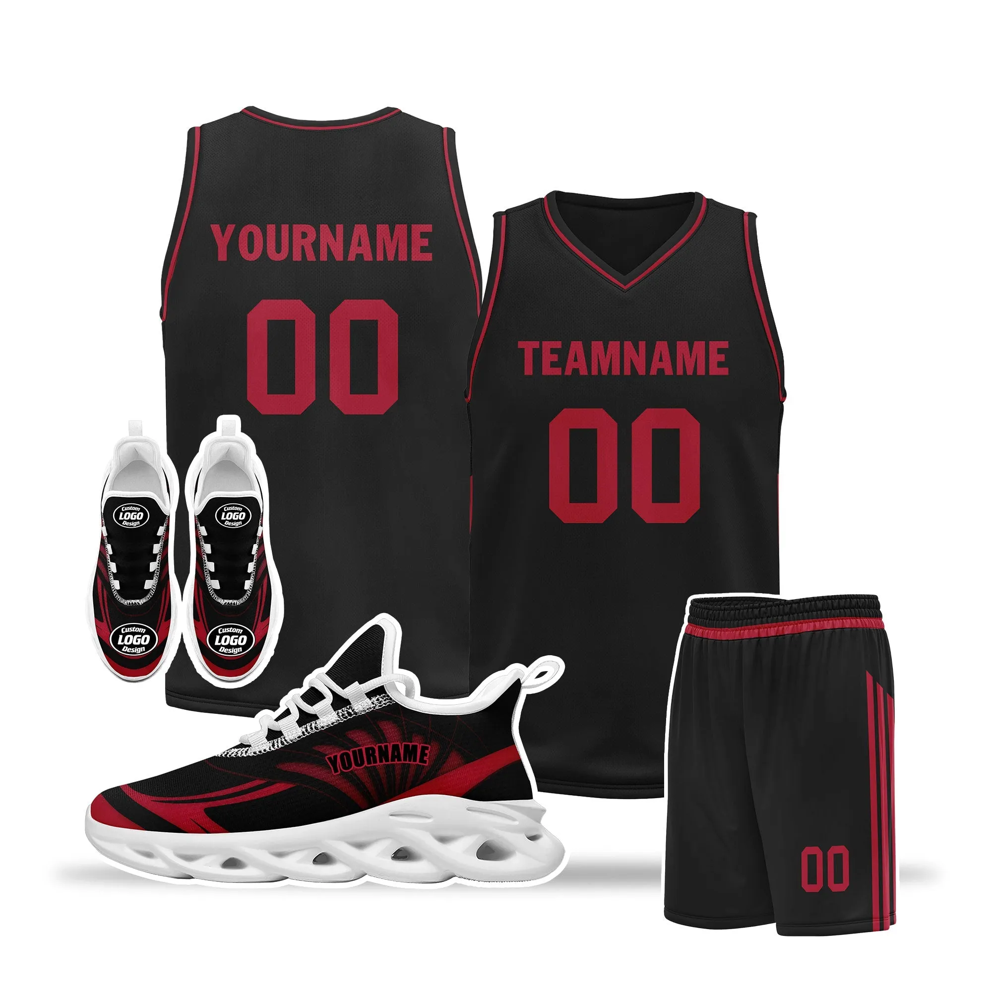 Gift Ideas,Custom Basketball Jersey and MaxSoul Shoes Combo Offer Personalized ZH-D0200105-4