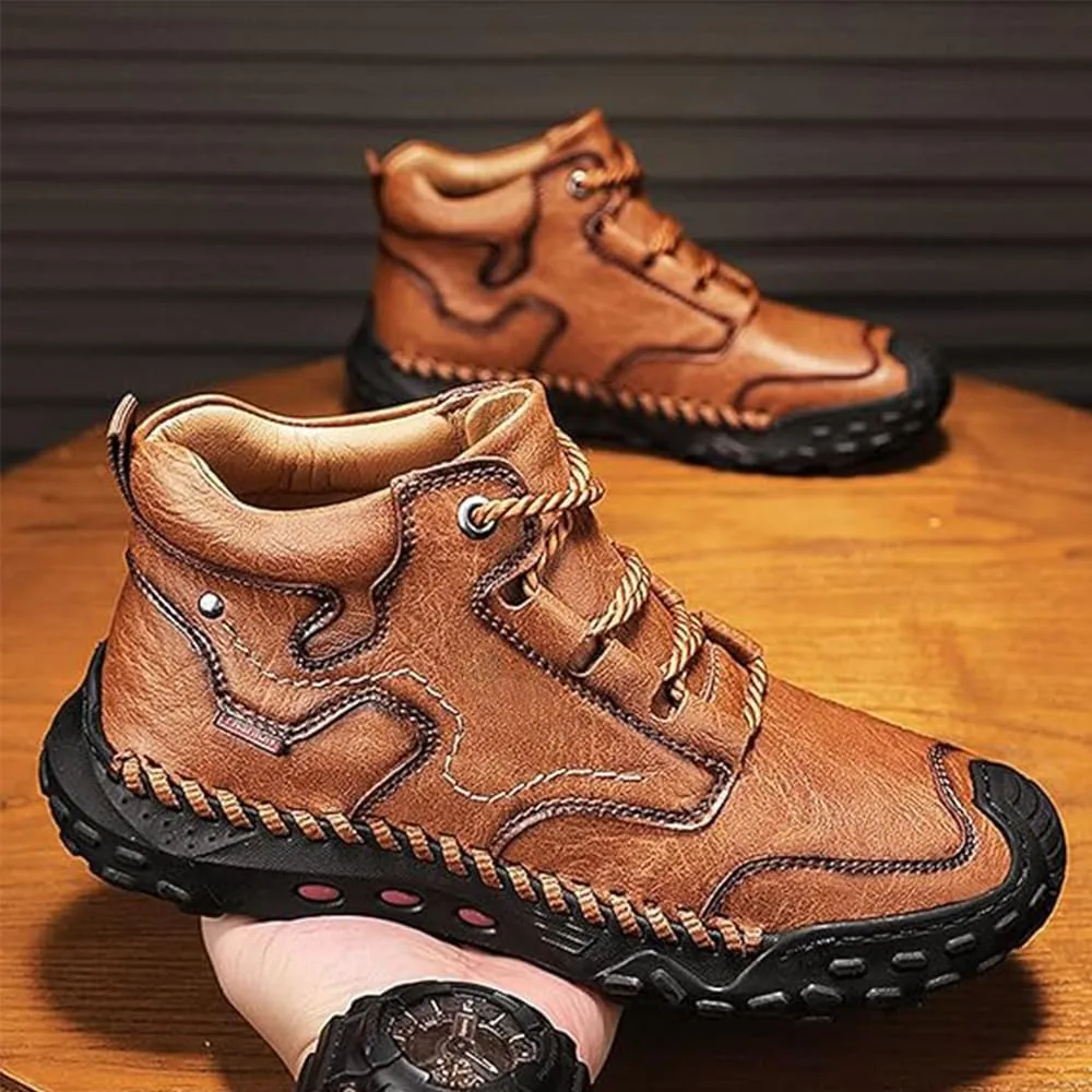 Giltpeak Tanner Shoes Men, Full-Grain Leather Oxford with Non Slip Rubber, Orthopedic Stylish MenS Boots