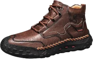 Giltpeak Tanner Shoes Men, Full-Grain Leather Oxford with Non Slip Rubber, Orthopedic Stylish MenS Boots