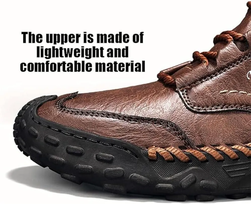 Giltpeak Tanner Shoes Men, Full-Grain Leather Oxford with Non Slip Rubber, Orthopedic Stylish MenS Boots