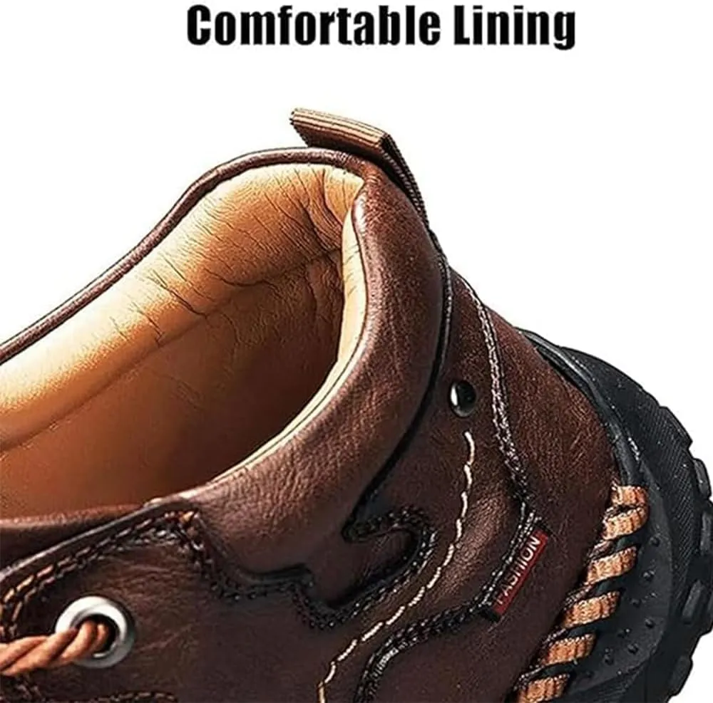 Giltpeak Tanner Shoes Men, Full-Grain Leather Oxford with Non Slip Rubber, Orthopedic Stylish MenS Boots