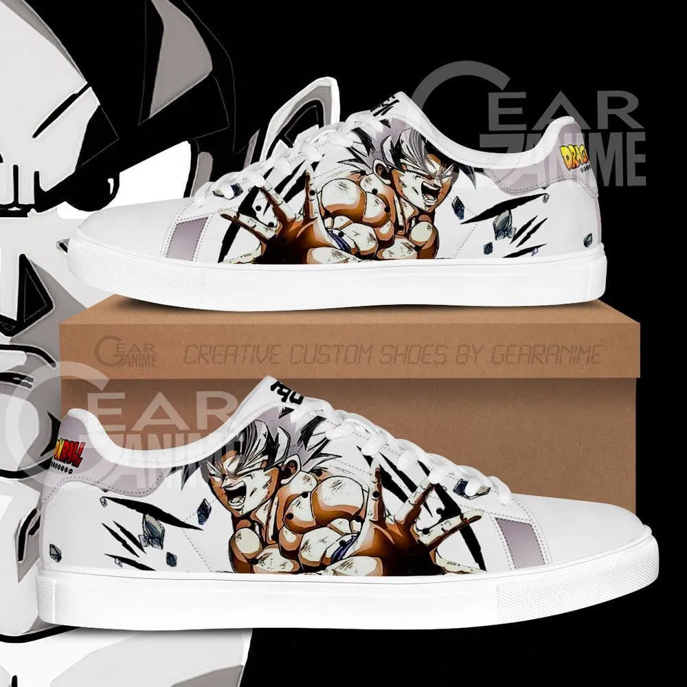 Goku Ultra Instinct Skate Shoes Dragon Ball Custom Anime Shoes