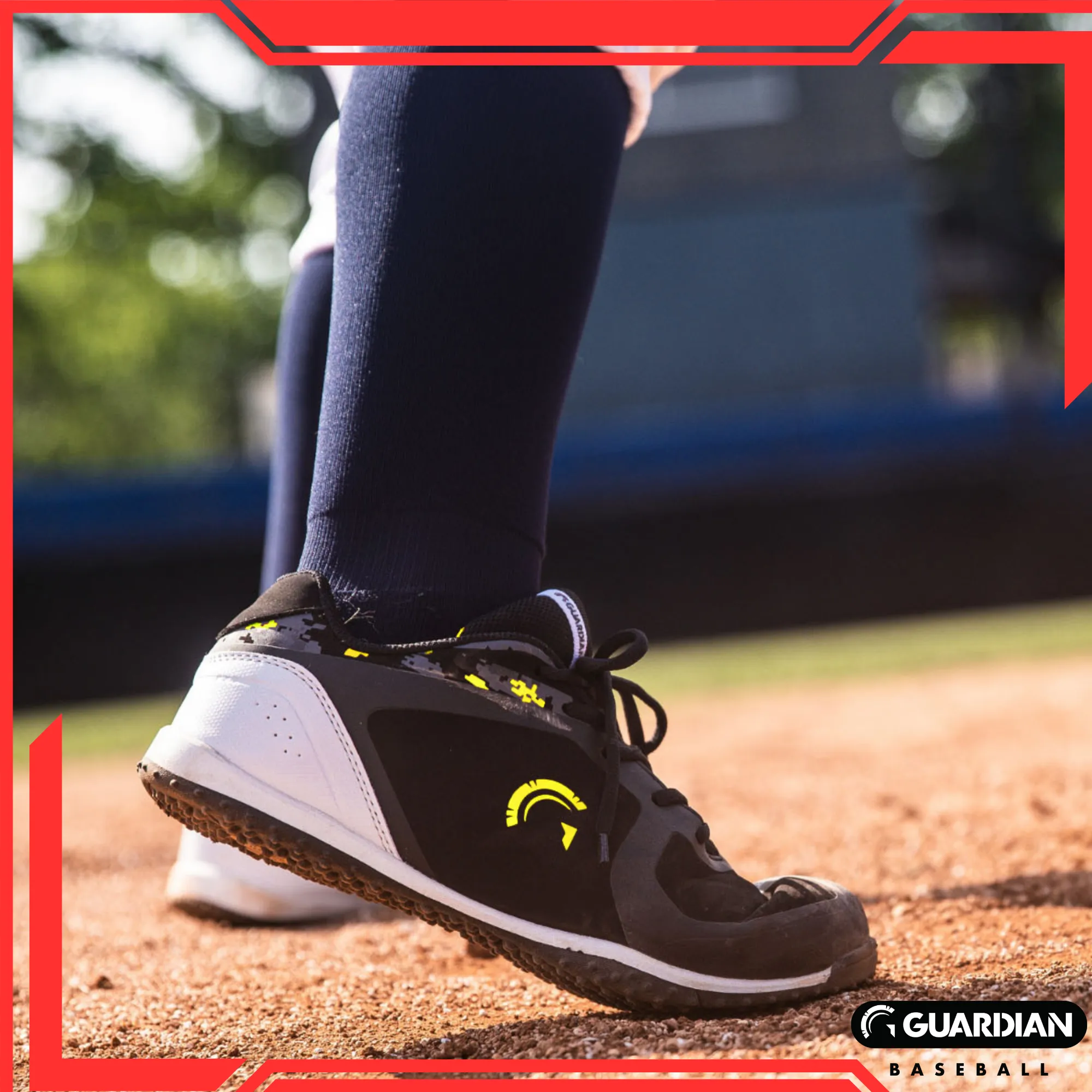 Guardian Baseball Youth Baseball and Softball Low Top Cleats and Turf Shoes (Black/Grey)