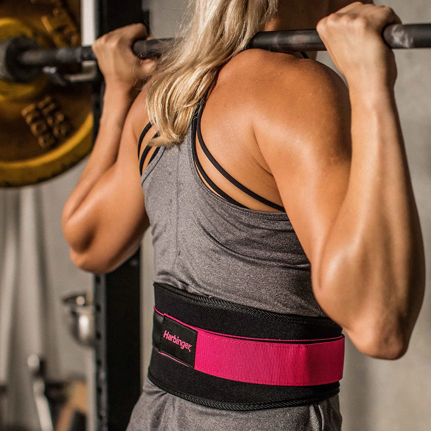 Harbinger Women's Nylon Weightlifting Belt with Flexible Ultralight Foam Core