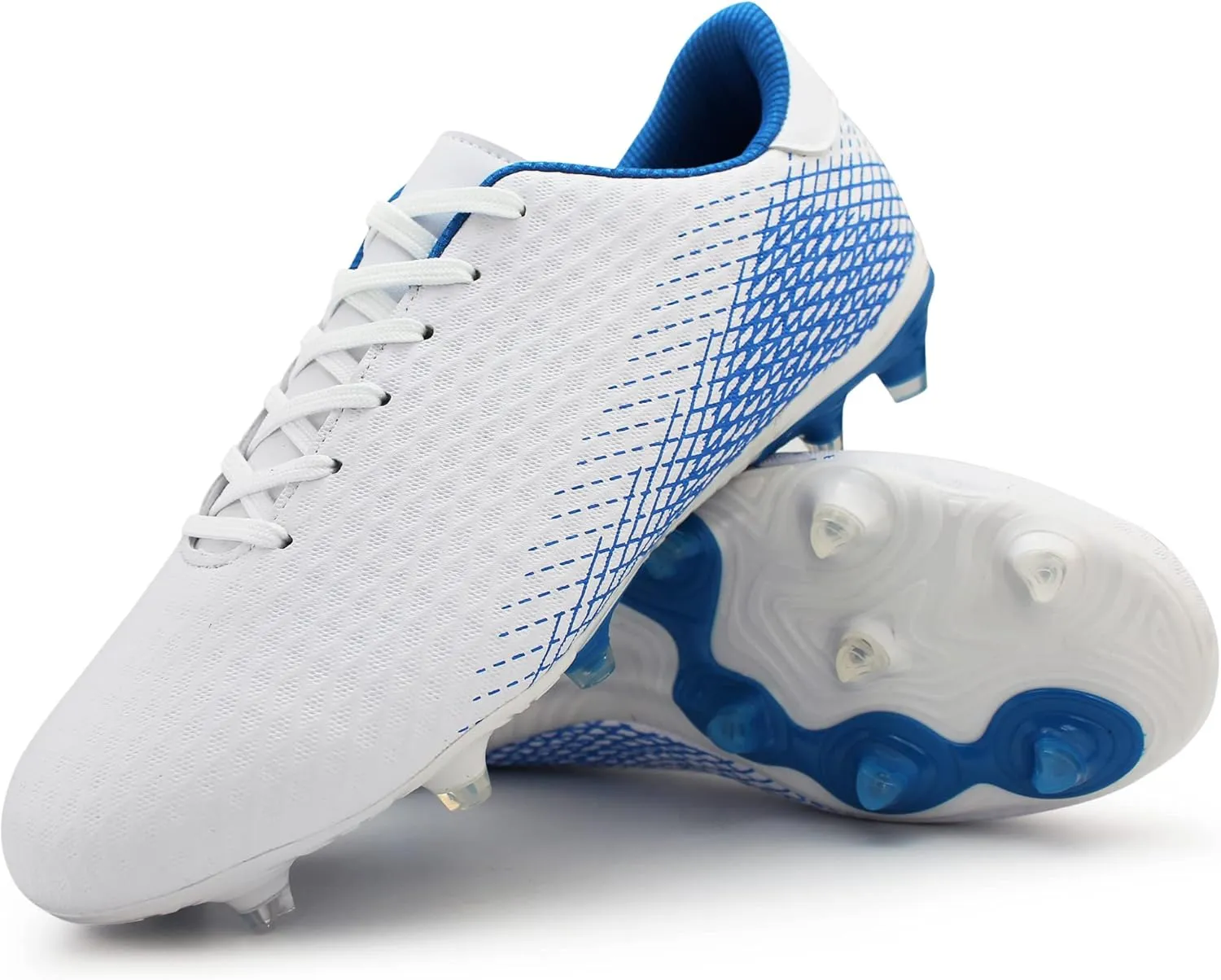 Hawkwell Men's Athletic Soccer Shoes Big Kids Youth Outdoor Training Firm Ground Soccer Cleats