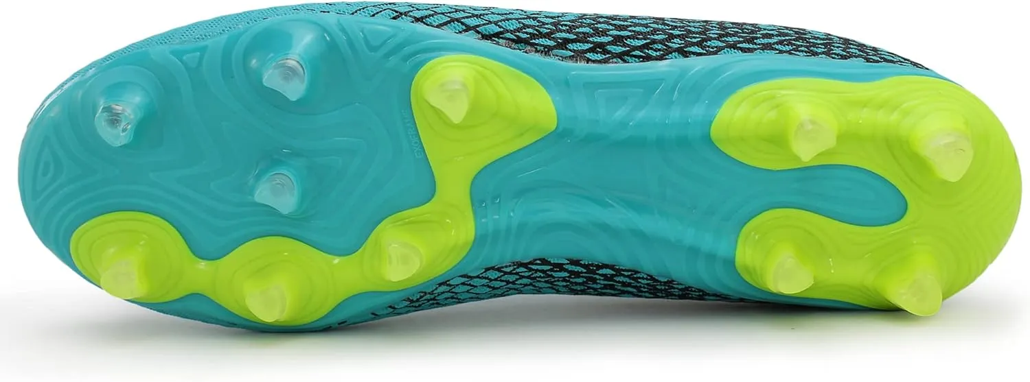 Hawkwell Men's Athletic Soccer Shoes Big Kids Youth Outdoor Training Firm Ground Soccer Cleats