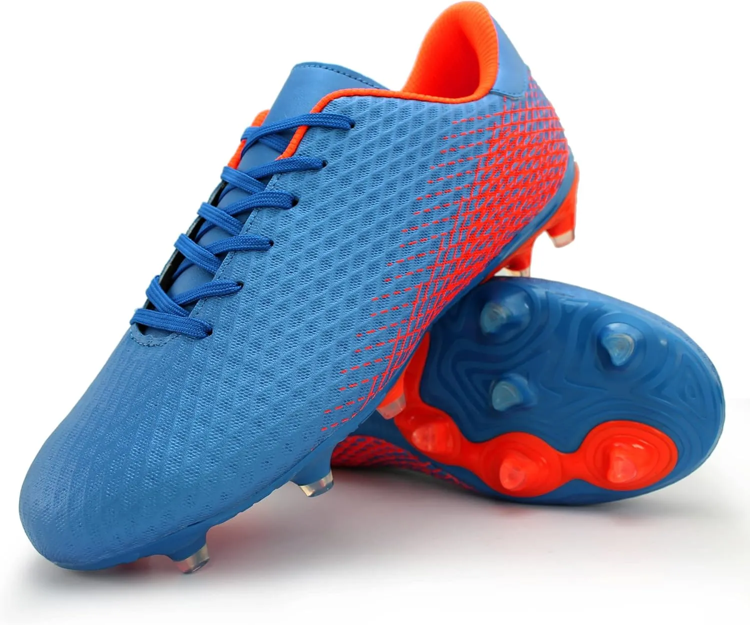 Hawkwell Men's Athletic Soccer Shoes Big Kids Youth Outdoor Training Firm Ground Soccer Cleats
