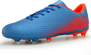 Hawkwell Men's Athletic Soccer Shoes Big Kids Youth Outdoor Training Firm Ground Soccer Cleats