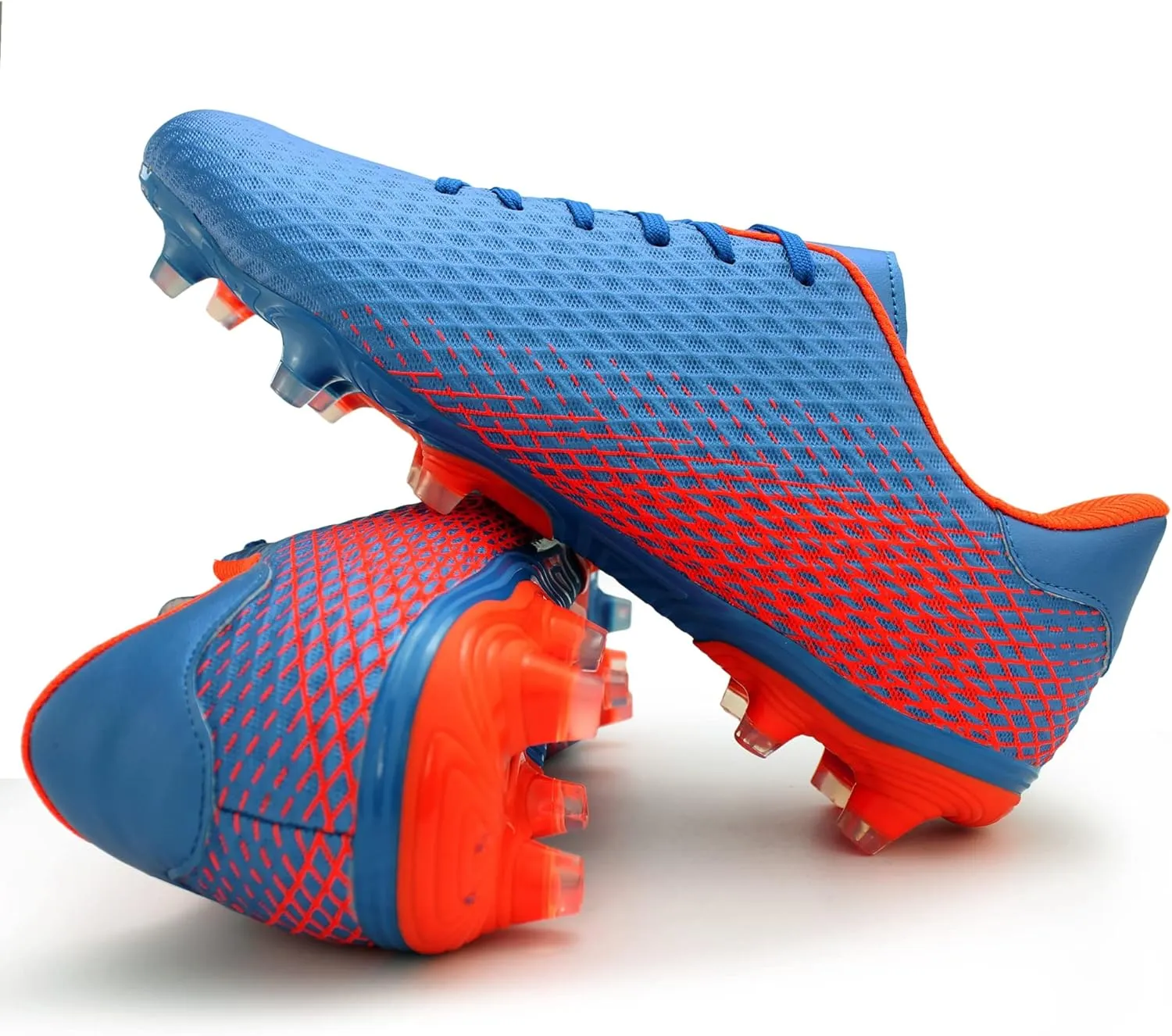 Hawkwell Men's Athletic Soccer Shoes Big Kids Youth Outdoor Training Firm Ground Soccer Cleats