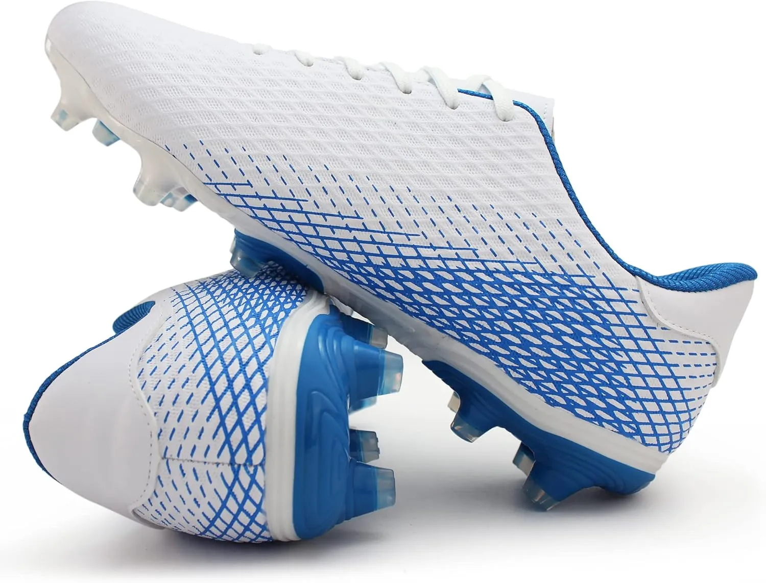 Hawkwell Men's Athletic Soccer Shoes Big Kids Youth Outdoor Training Firm Ground Soccer Cleats