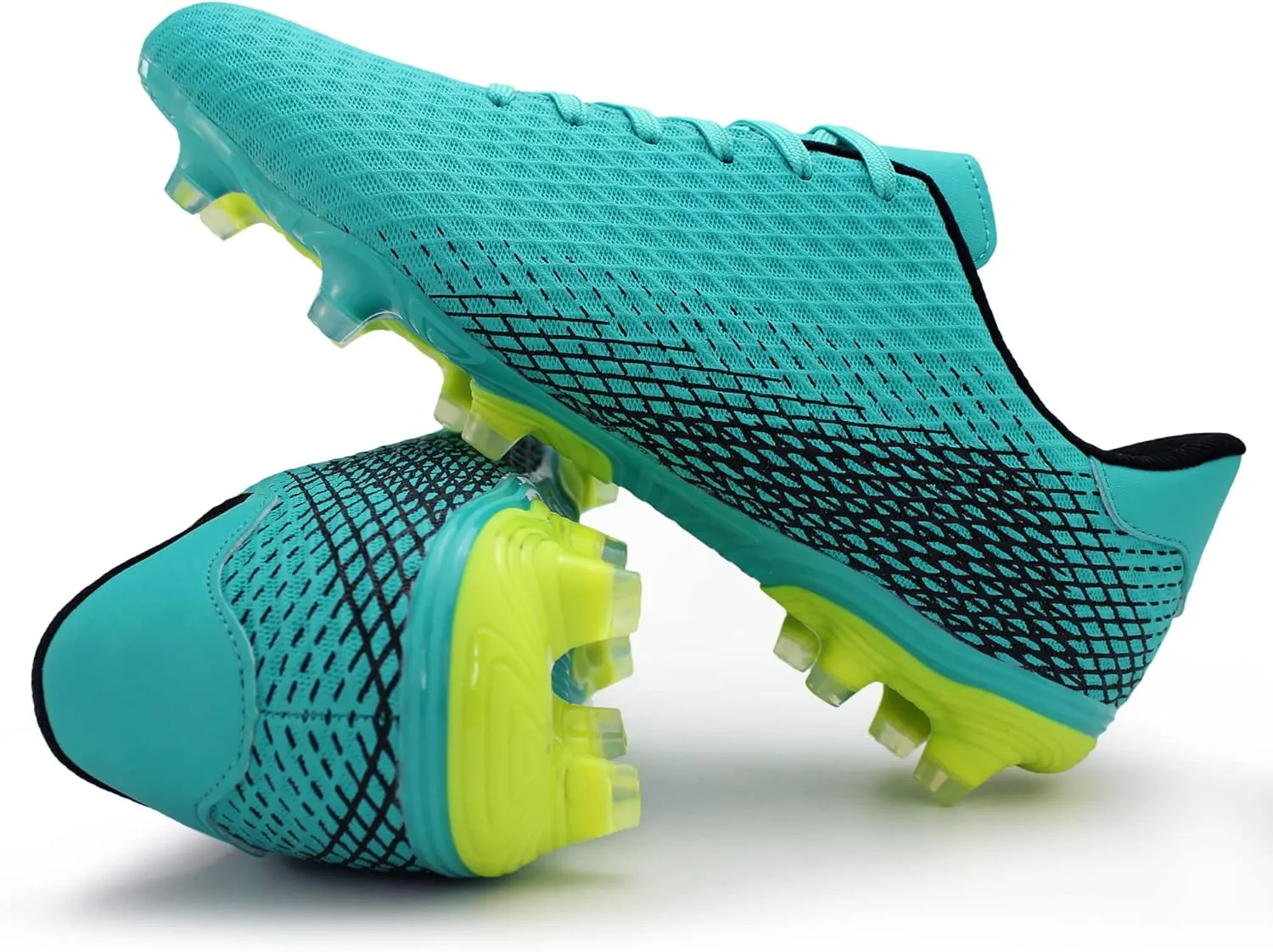 Hawkwell Men's Athletic Soccer Shoes Big Kids Youth Outdoor Training Firm Ground Soccer Cleats