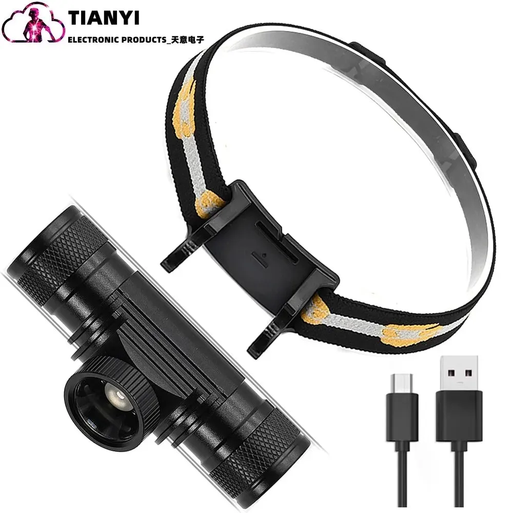Headlights - Powerful rechargeable, focusing 1000 lumen headlights for ultra-bright lighting for hiking, mountaineering ，camping