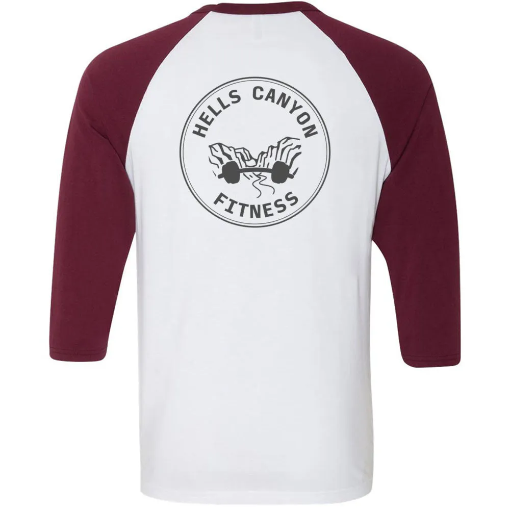 Hells Canyon CrossFit - 202 - Gray - Men's Baseball T-Shirt