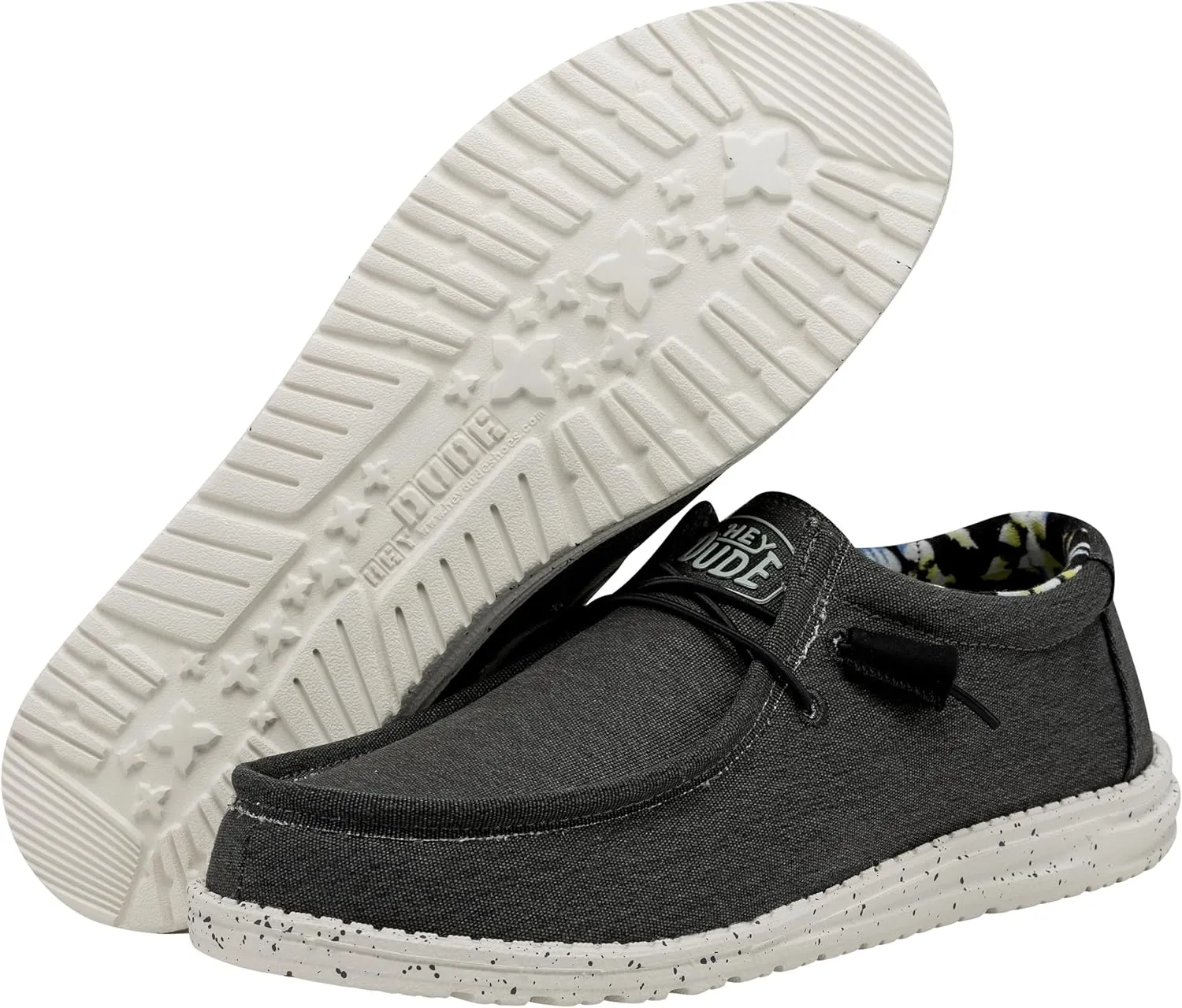 Hey Dude Men's Wally Stretch | Men's Loafers | Comfortable & Light-Weight