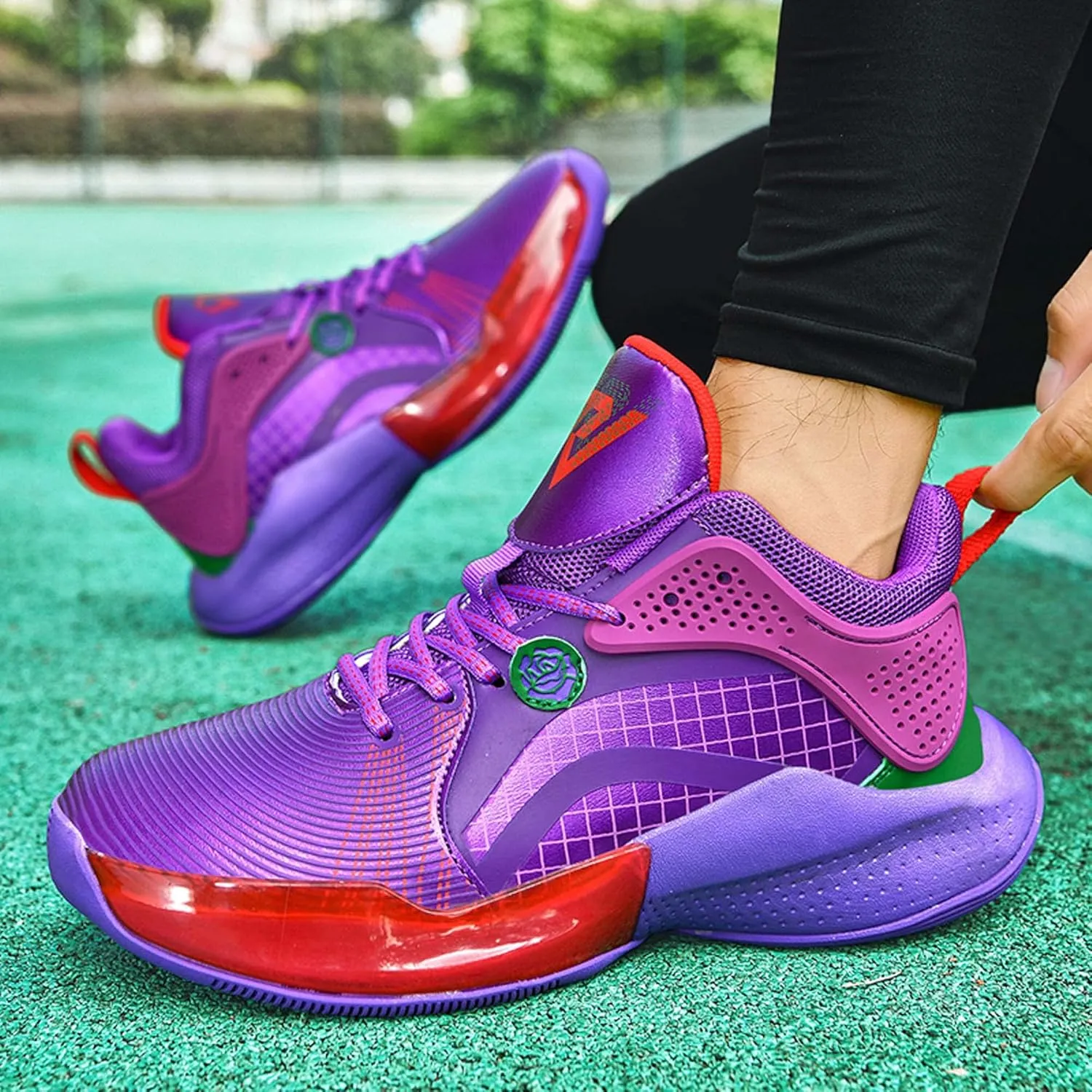 High Top Mens Basketball Shoes Fashion Running Sneakers Non Slip Training Athletic Shoes for Fitness Streetball Boots