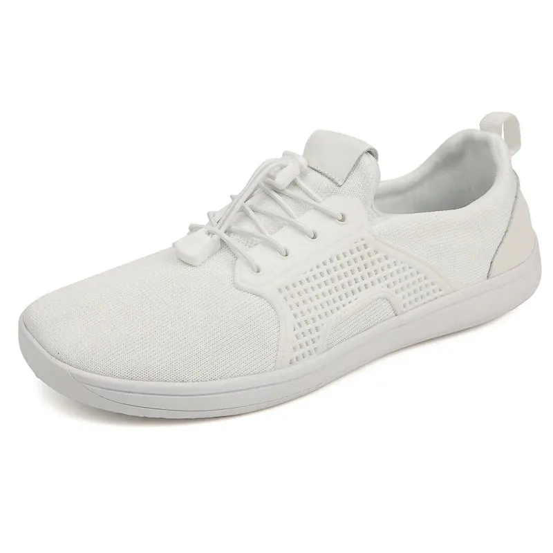 Hnzxzm Barefoot Sneakers Adult Cross-Trainer Wide Toe Box Men's Wide Minimalist Zero Drop Sole Casual Knitting Walking Shoes Large Size