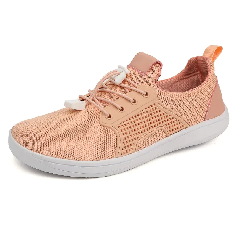 Hnzxzm Barefoot Sneakers Adult Cross-Trainer Wide Toe Box Men's Wide Minimalist Zero Drop Sole Casual Knitting Walking Shoes Large Size