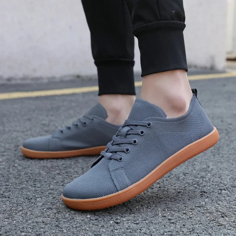 Hnzxzm New Men's Minimalist Barefoot Sneakers Wide Fit Zero Drop Sole Optimal Relaxation Men's Cross Trainer Barefoot Shoes Sneakers