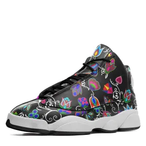 Indigenous Paisley - Black Isstsokini Athletic Shoes