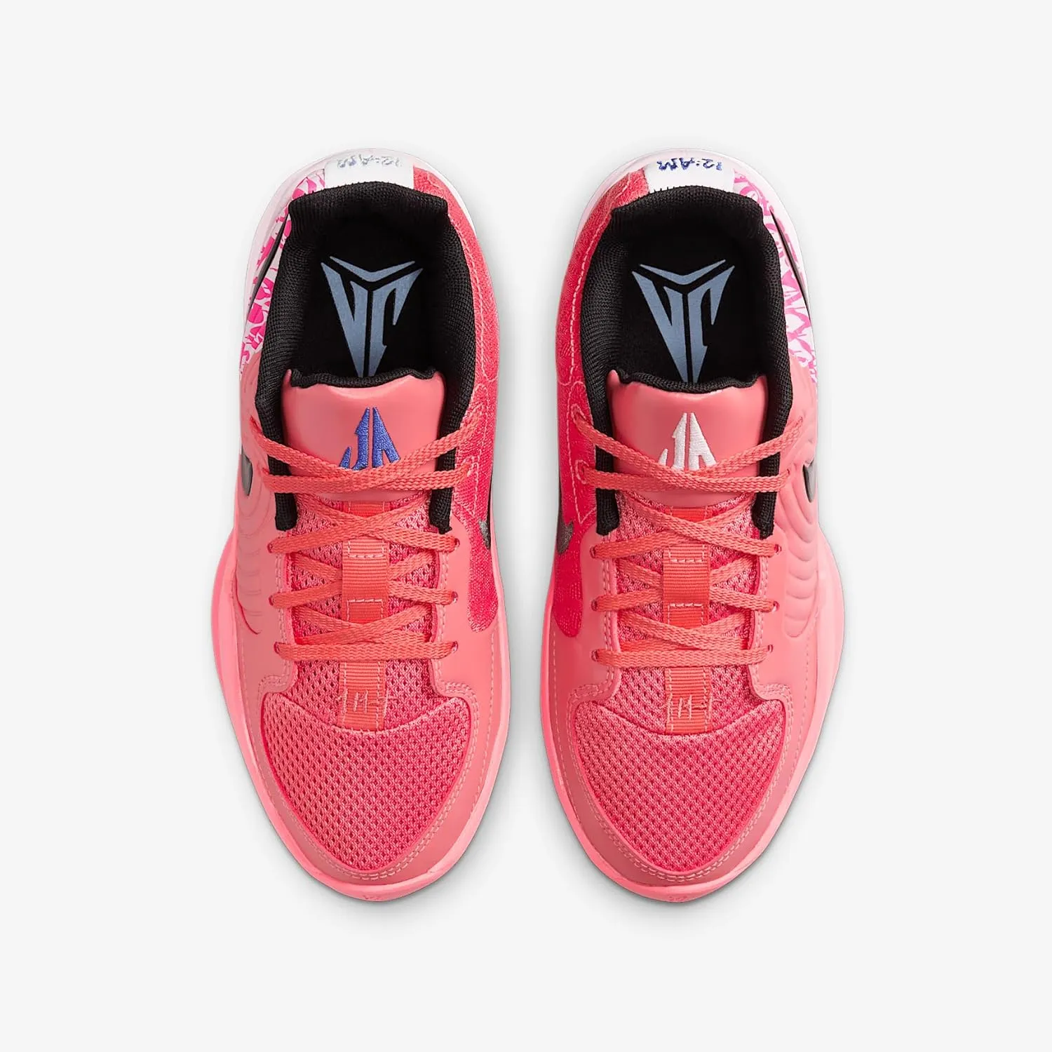 Ja 2 "Heart Eyes Big Kids' Basketball Shoes (IB8833-800, Magic Ember/Pink Foam/Deep Night/Iron Grey)