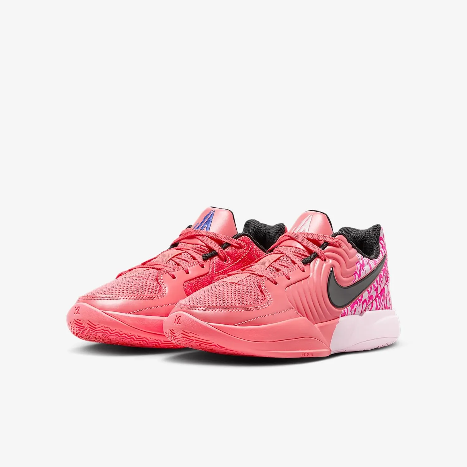 Ja 2 "Heart Eyes Big Kids' Basketball Shoes (IB8833-800, Magic Ember/Pink Foam/Deep Night/Iron Grey)