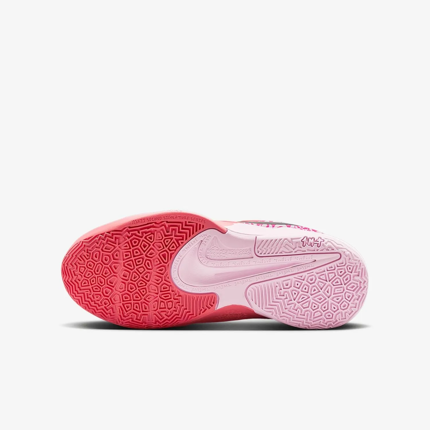 Ja 2 "Heart Eyes Big Kids' Basketball Shoes (IB8833-800, Magic Ember/Pink Foam/Deep Night/Iron Grey)
