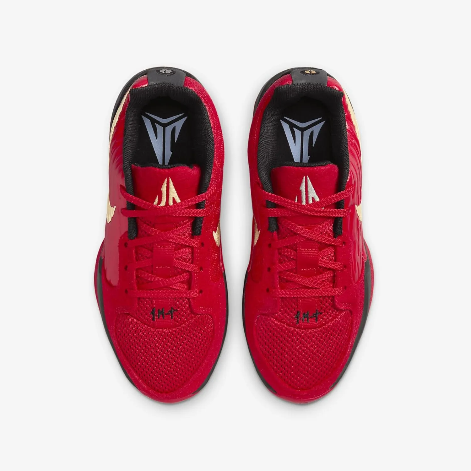 Ja 2 "Nightmare Big Kids' Basketball Shoes (IB7249-600, University Red/Black/Jade Horizon/Celestial Gold)