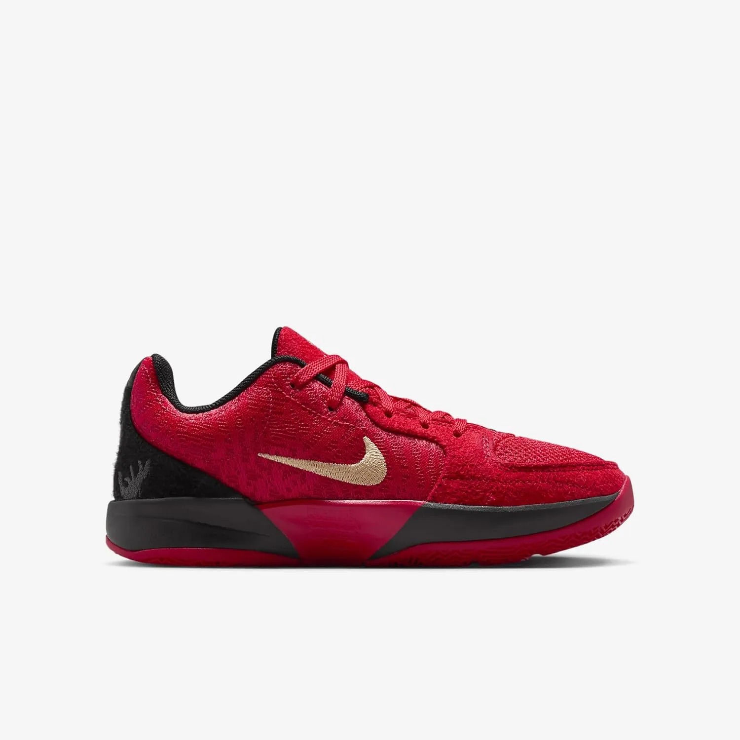 Ja 2 "Nightmare Big Kids' Basketball Shoes (IB7249-600, University Red/Black/Jade Horizon/Celestial Gold)