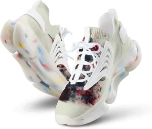 Japanese Geisha Woman Warrior Men's Running Shoes Lightweight Walking Shoe Breathable Sneaker