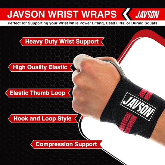 JAVSON ELASTIC WRIST WRAPS FOR FITNESS WORKOUT