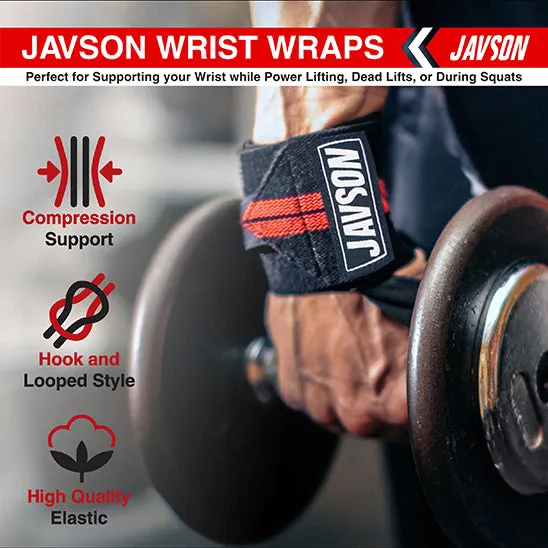 JAVSON ELASTIC WRIST WRAPS FOR FITNESS WORKOUT