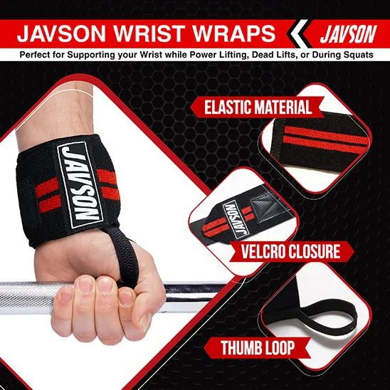 JAVSON ELASTIC WRIST WRAPS FOR FITNESS WORKOUT