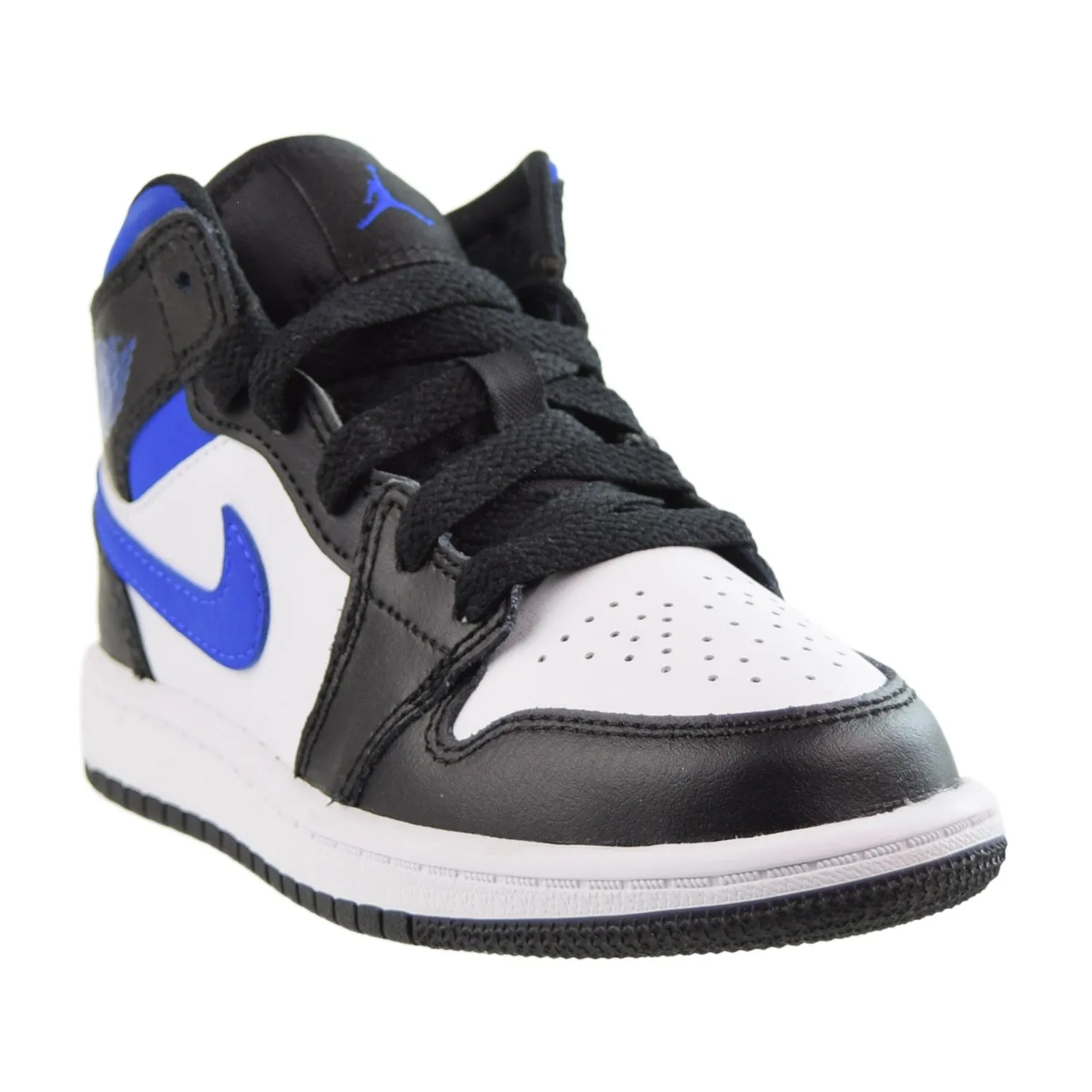 Jordan 1 Mid (PS) Little Kids' Shoes White-Black-Racer Blue