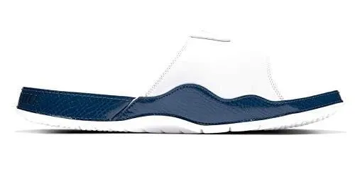 Jordan Nike Men's Hydro XI Retro Slide White/Blue AA1336-102 (Size: 7)