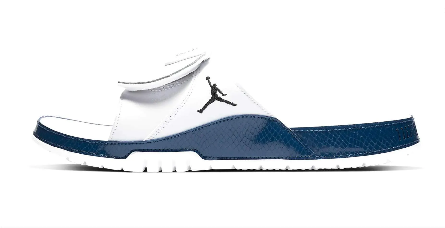 Jordan Nike Men's Hydro XI Retro Slide White/Blue AA1336-102 (Size: 7)