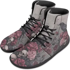 JoyLamoria Men's Lace Up High Top Basketball Shoes Walking Driving Sneakers Breathable Outdoor Sneakers,Sunflower Brown Aztec