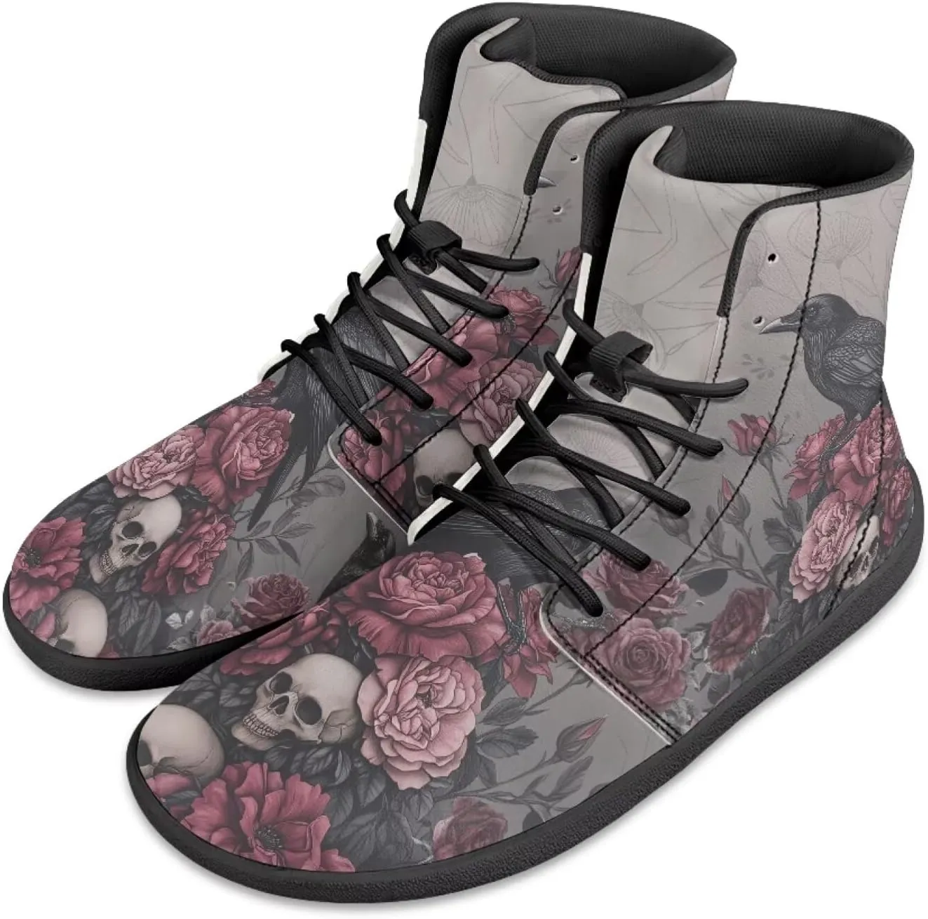 JoyLamoria Men's Lace Up High Top Basketball Shoes Walking Driving Sneakers Breathable Outdoor Sneakers,Sunflower Brown Aztec