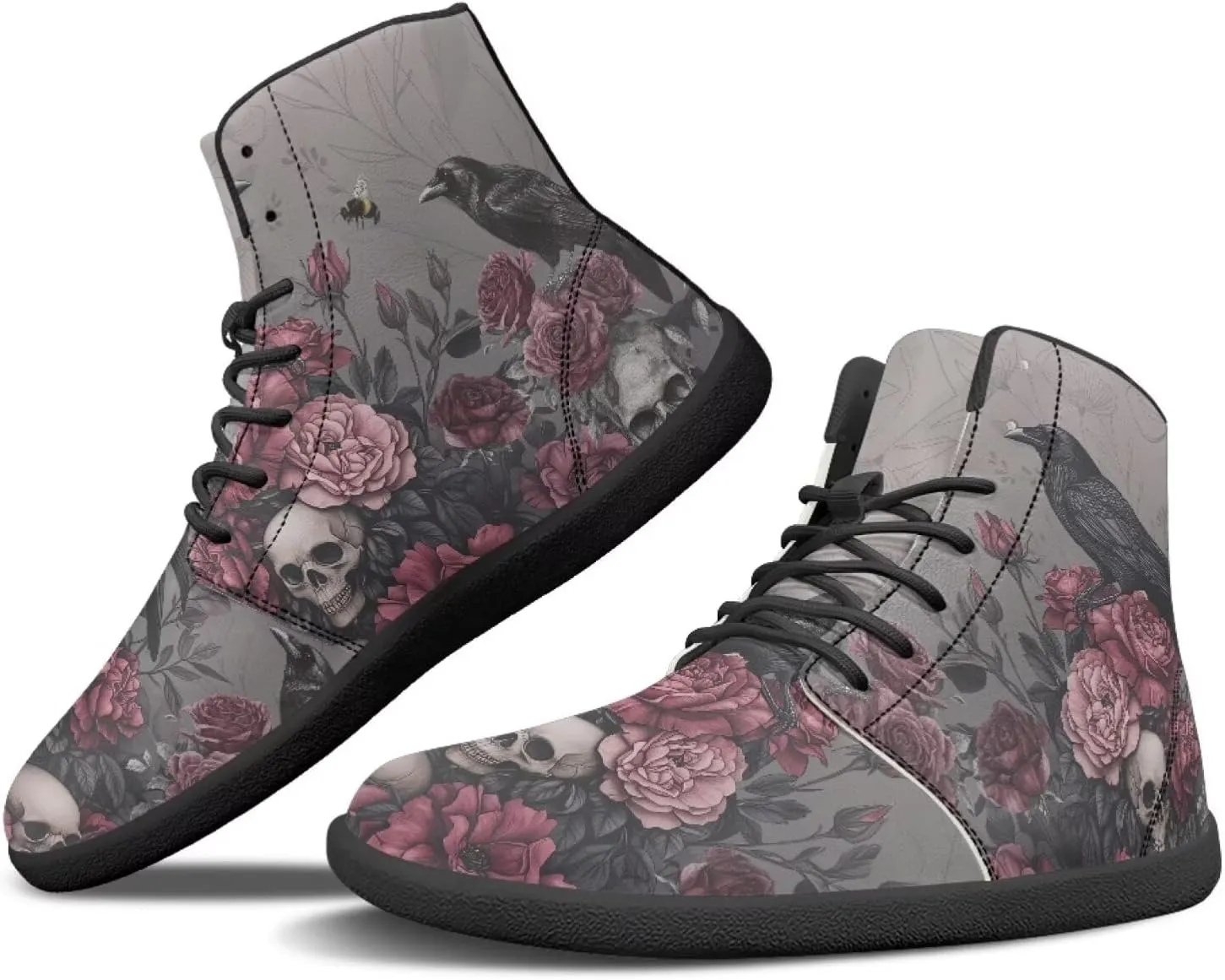 JoyLamoria Men's Lace Up High Top Basketball Shoes Walking Driving Sneakers Breathable Outdoor Sneakers,Sunflower Brown Aztec