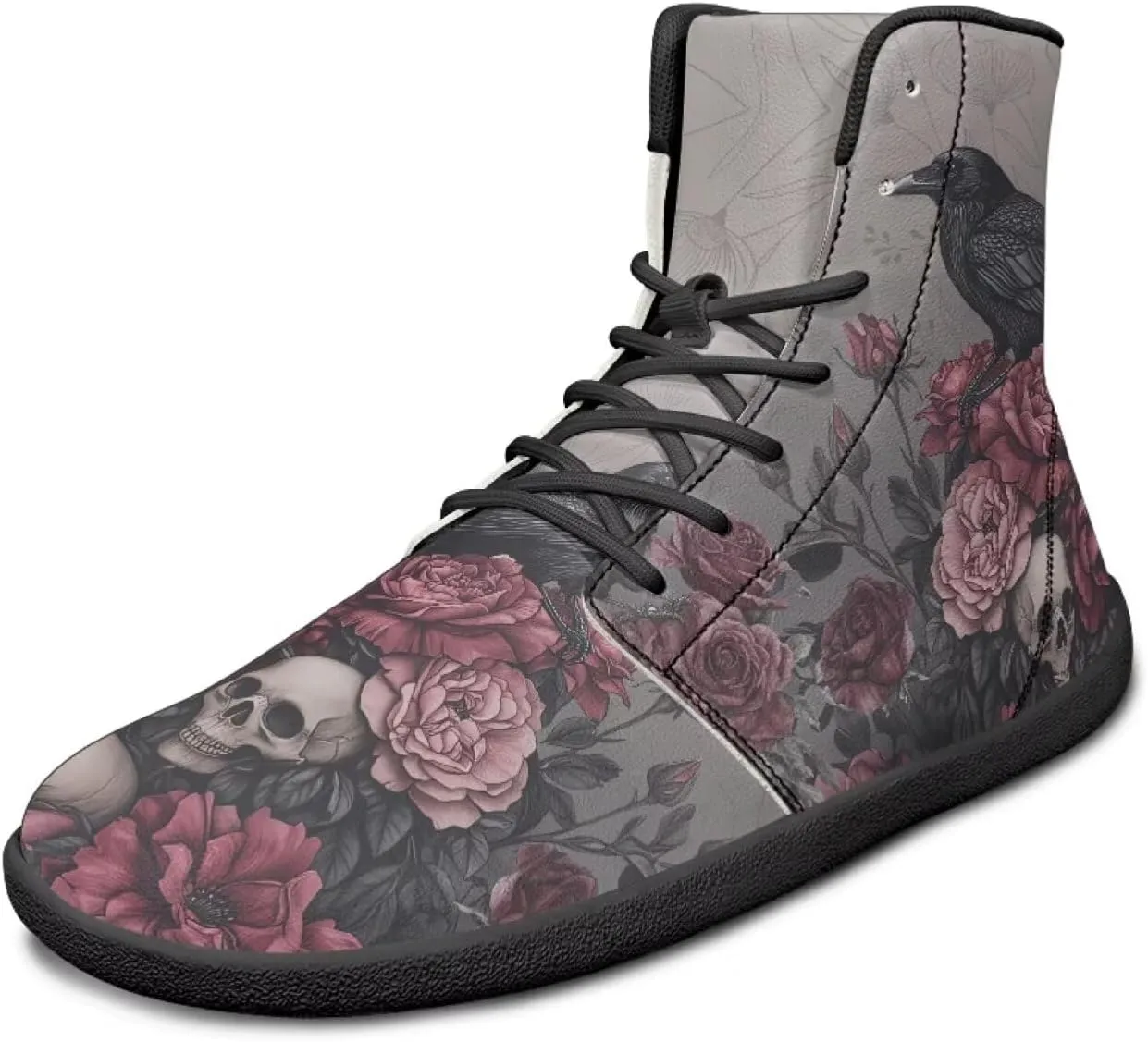 JoyLamoria Men's Lace Up High Top Basketball Shoes Walking Driving Sneakers Breathable Outdoor Sneakers,Sunflower Brown Aztec