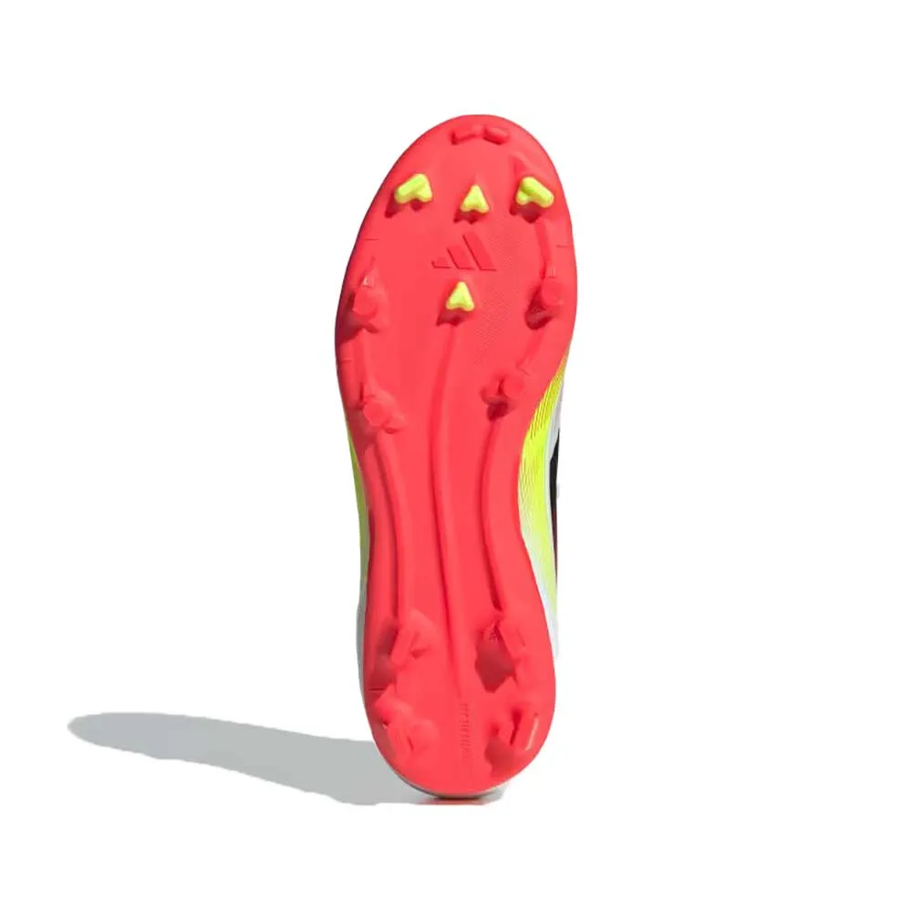 JR F50 League FG Soccer Cleat - Cloud White/Core Black/Solar Yellow - Regular (D)
