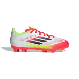 JR F50 League FG Soccer Cleat - Cloud White/Core Black/Solar Yellow - Regular (D)
