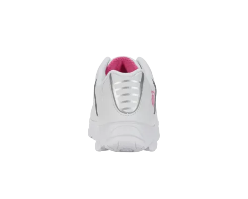 K-Swiss Kids St329 White Shocking Pink Shoes