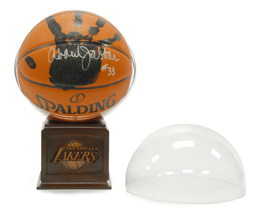 Kareem Abdul Jabbar Signed NBA Basketball   Actual Hand-Print